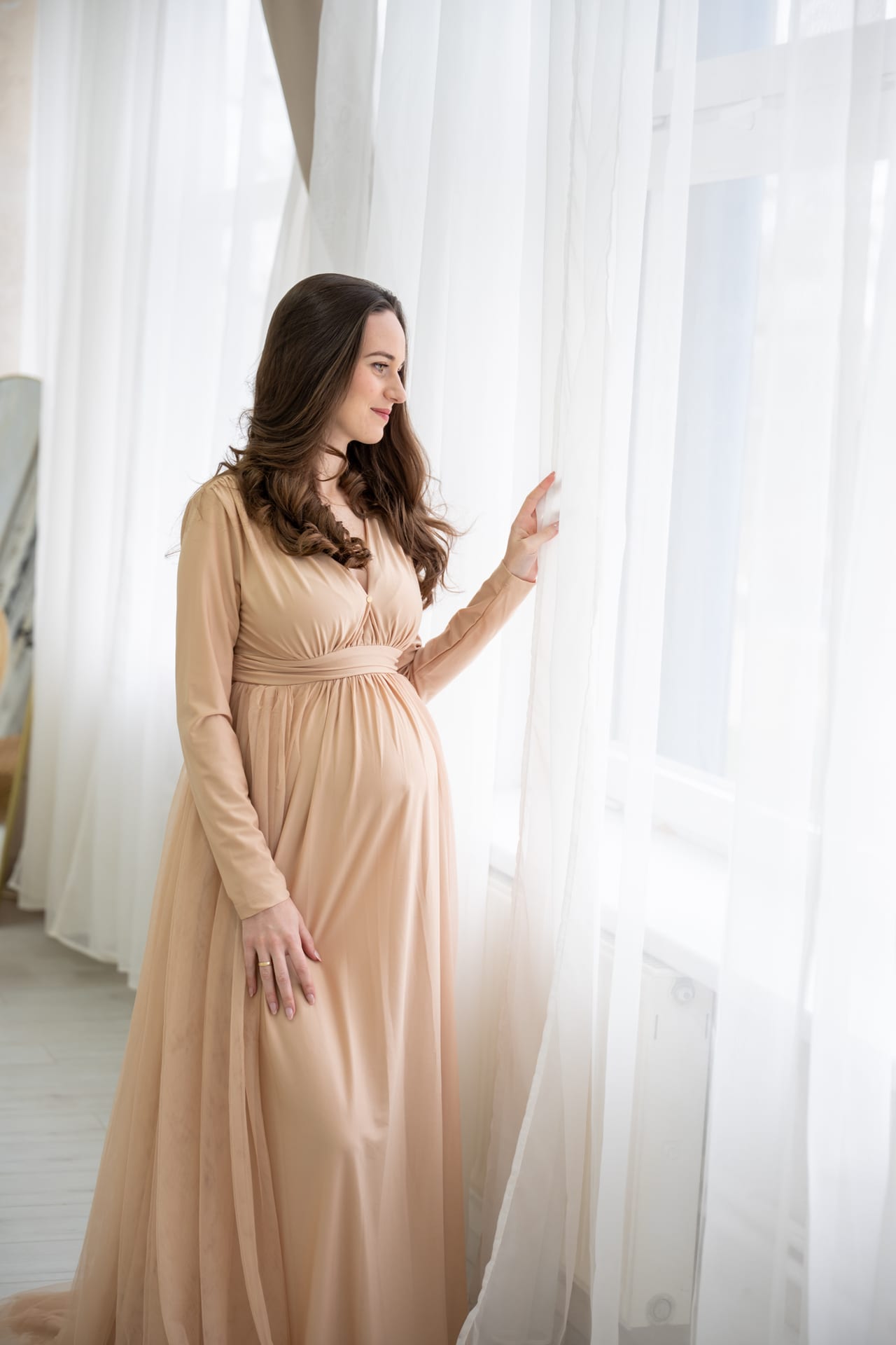 Kismama fotózás természetes fényben